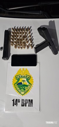 Policia Militar prende dois homens com arma de fogo no Bairro Três Lagoas