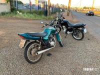 Siate socorre dois motociclistas após colisão na Av. Olimpio Rafagnin