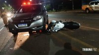 Motociclista é socorrido pelo Siate na Av. Morenitas