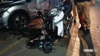 Motociclista é socorrido pelo Siate na Av. Morenitas