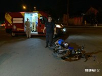 Motociclista fica entre a vida e a morte após grave colisão na Vila A