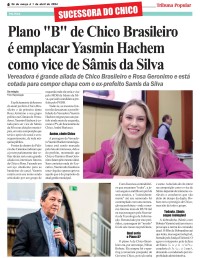 Plano "B" de Chico Brasileiro é emplacar Yasmin Hachem como vice de Sâmis da Silva