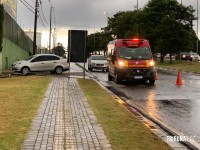 Siate socorre motociclista após queda na paralela da BR-277