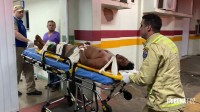 Homem leva três facadas nas costas e é socorrido pelo Siate na Gleba Guarani 