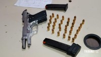 Guarda Municipal prende duas pessoas com pistola 380 no Conjunto Libra