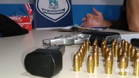 Guarda Municipal prende duas pessoas com pistola 380 no Conjunto Libra