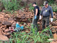 Homem é encontrado morto na barranca do Rio Iguaçu