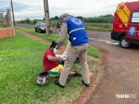 Siate socorre vítima de queda de moto na Av. Perimetral Leste