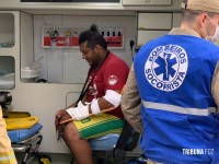 Siate socorre vítima de queda de moto na Av. Perimetral Leste