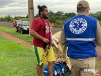 Siate socorre vítima de queda de moto na Av. Perimetral Leste