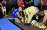 Siate socorre ciclista atropelado por moto no Bairro Três Lagoas