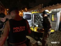 ROCAM apreende 373 Kg de maconha tipo capulho no Bairro Campos do Iguaçu