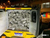 ROCAM apreende 373 Kg de maconha tipo capulho no Bairro Campos do Iguaçu