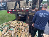 Policia Federal e Receita Federal apreendem 3 toneladas de entorpecentes na aduana da Ponte da Amizade