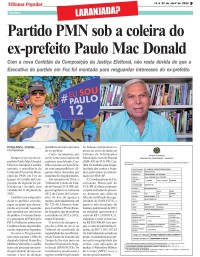 Partido PMN sob a coleira do ex-prefeito Paulo Mac Donald