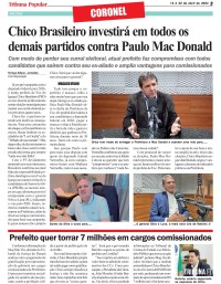 Chico Brasileiro investirá em todos os demais partidos contra Paulo Mac Donald