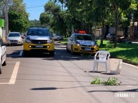 Siate socorre idoso após colisão de duas motos no Portal da Foz