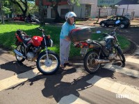 Siate socorre idoso após colisão de duas motos no Portal da Foz