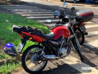 Siate socorre idoso após colisão de duas motos no Portal da Foz