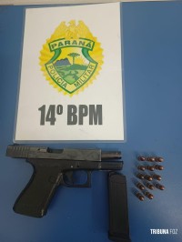 PM localiza mais uma pistola 9mm usada pelos assaltantes que culminou com confronto com morte na última madrugada