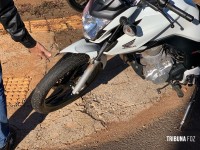 Siate socorre motociclista após colisão na Av. Bem-Te-Vi no Portal da Foz