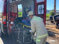 Siate socorre motociclista após colisão na Av. Bem-Te-Vi no Portal da Foz