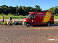 Siate socorre vítima de atropelamento na marginal da BR-277