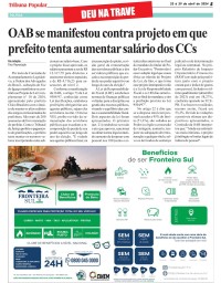 Sem votos suficientes, prefeito recua e retira o projeto que aumenta salário dos CCs em 100%