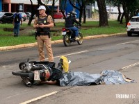 Motociclista morre após colisão com ônibus na Av. Juscelino Kubistchek