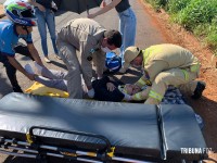 Siate socorre duas pessoas após colisão na Av. Perimetral Leste