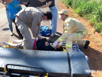 Siate socorre duas pessoas após colisão na Av. Perimetral Leste