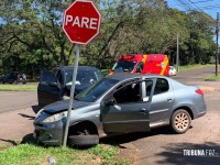 Siate e Samu socorrem  duas vítimas após colisão na Vila A