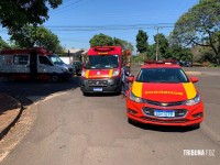 Siate e Samu socorrem  duas vítimas após colisão na Vila A