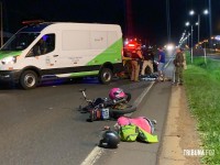 Motociclista embriagado atropela PRF durante atendimento de acidente com morte na BR-277