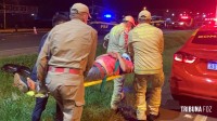 Motociclista embriagado atropela PRF durante atendimento de acidente com morte na BR-277