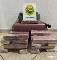 PM prende casal com 21,8 Kg de maconha na Rodoviária de Foz do Iguaçu