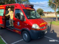 Ciclista é socorrido pelo Siate após colisão no Conjunto Libra 