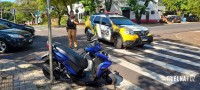 Motociclista fica gravemente ferido após colisão no cruzamento mais perigoso de Foz do Iguaçu