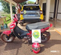 Policia Militar recupera motocicleta furtada em Itaipulândia