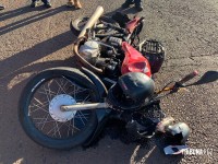 Motociclista é socorrido pelo Siate após colisão na Av. Perimetral Leste