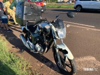 Motociclista é socorrido pelo Siate após colisão na BR-277