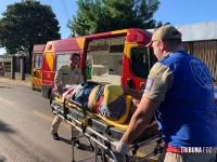 Motociclista fica gravemente ferido após veículo tentar fazer uma inversão no Bairro Morumbi II