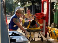 Motociclista fica gravemente ferido após veículo tentar fazer uma inversão no Bairro Morumbi II