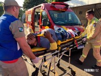 Motociclista fica gravemente ferido após veículo tentar fazer uma inversão no Bairro Morumbi II