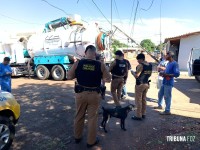 PM é acionado após caminhão derrubar poste e danificar padrões de luz no Bairro Portal da Foz