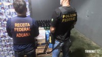 PF e Receita prendem 2 pessoas e fecham depósito ilegal com mercadorias contrabandeadas da Argentina