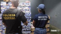 PF e Receita prendem 2 pessoas e fecham depósito ilegal com mercadorias contrabandeadas da Argentina