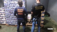 PF e Receita prendem 2 pessoas e fecham depósito ilegal com mercadorias contrabandeadas da Argentina