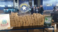 PF e Receita Federal apreende veiculo com 150 Kg de maconha na aduana da Ponte da Amizade