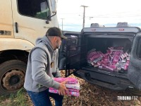 GDE da Policia Civil prende duas pessoas e apreende carreta com 215 Kg de drogas ocultas nos pneus